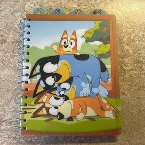Innovative Designs Bluey Tab Notebook, Spiral Bound, 96 Lined Pages, 8 x 7 inche